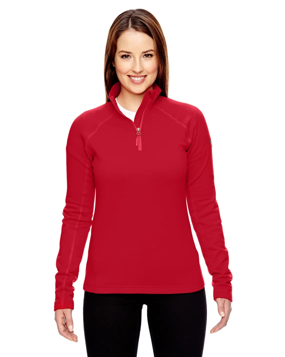 Team Red Stretch Fleece Half-Zip F781621