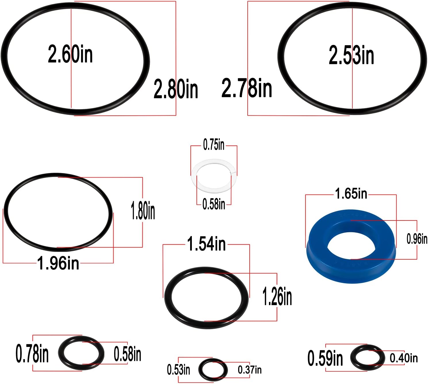 Floor Jack Seal Replacement Kit Pack of 2 V50389