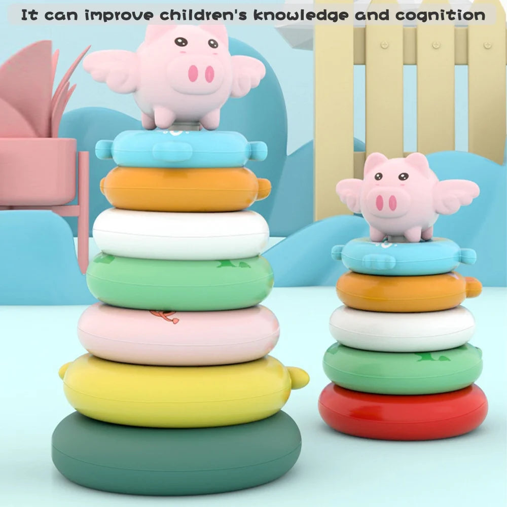 Stacking Rings Soft Toys for Babies W888772