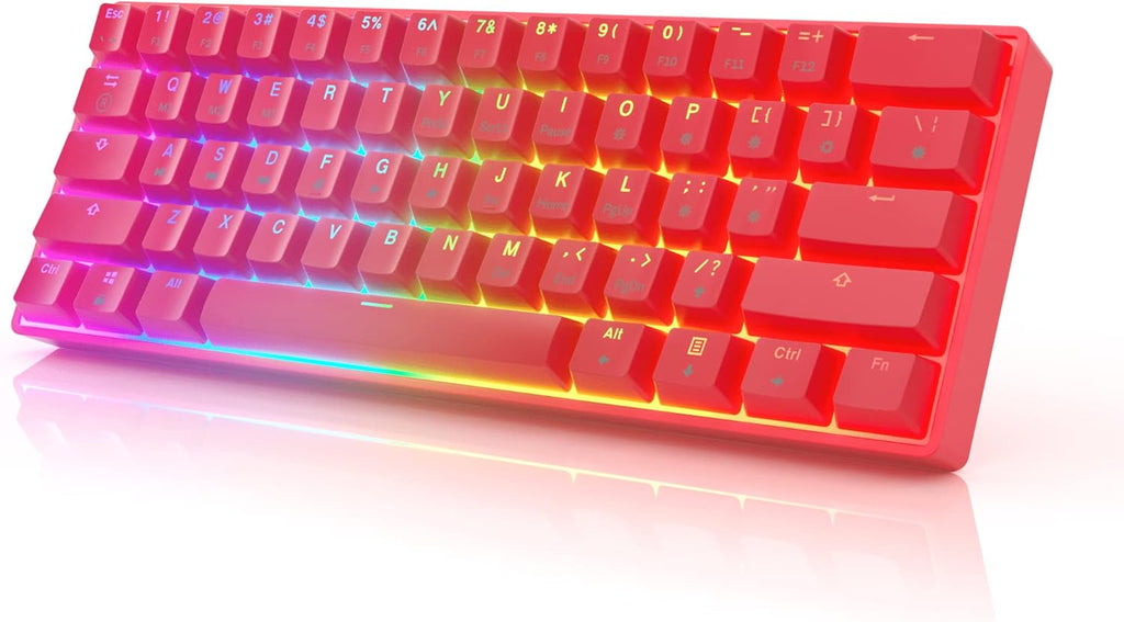 61 Keys Multi Color RGB Backlit Wired Mechanical Keyboard X86537