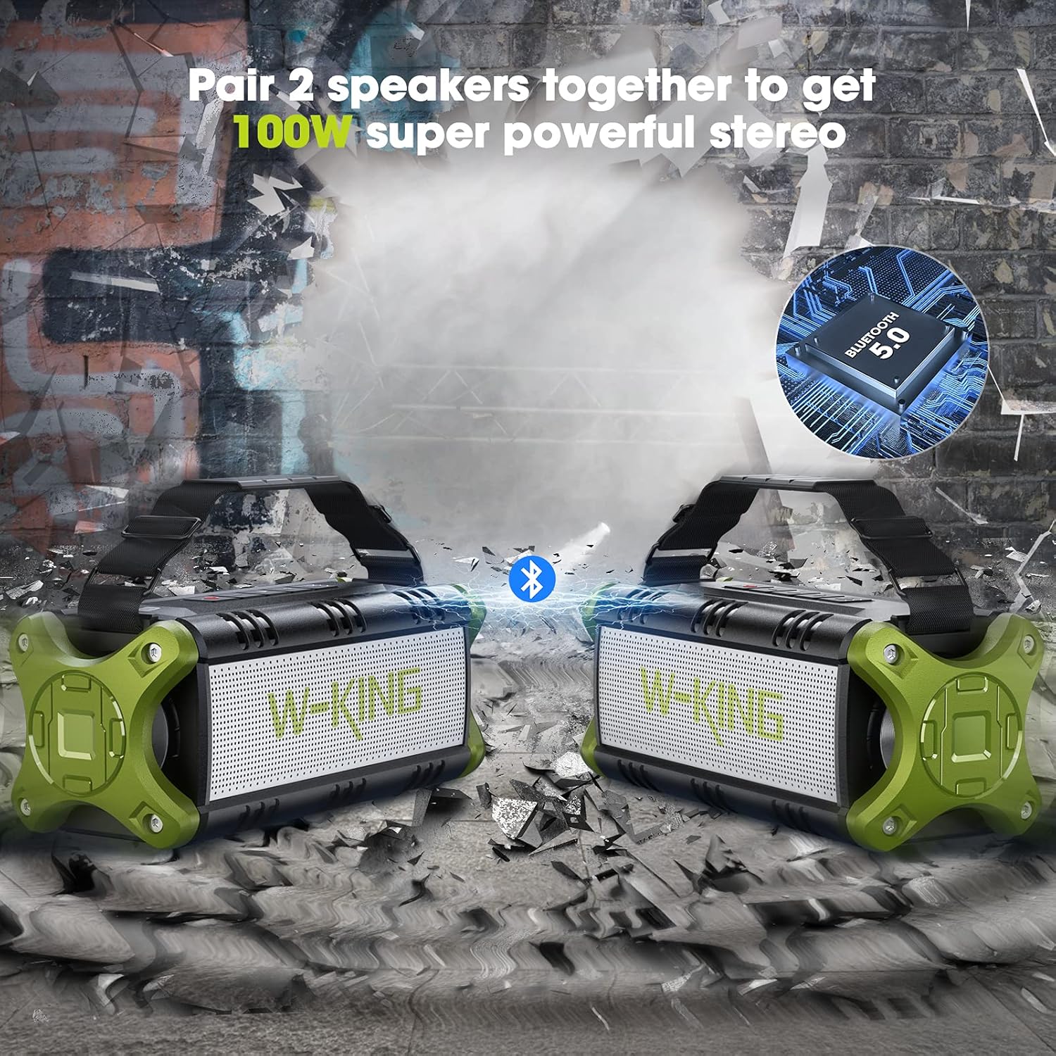 Portable Bluetooth Speaker with HD Stereo Sound F989