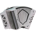Accordion with Case and Straps White Sol/GCF B561434