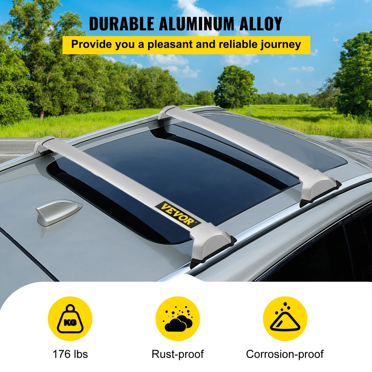 4 Pcs Aluminum Alloy Roof Rack Crossbars for Honda CR-V 2017-2020 T27193