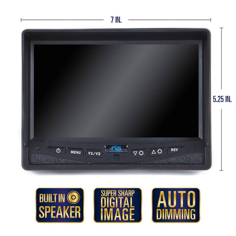 Backup Camera System with Two Camera Setup and Trailer Tow Quick Connect Kit S249