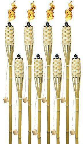 8 Bamboo Torches K434056