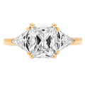 18K Yellow Gold Three-Stone Diamond Engagement Ring M74763