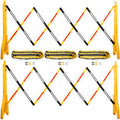 3-Chain Expandable Guard Portable Barricade Safety Barrier 38x22x8.3 2pcs W197