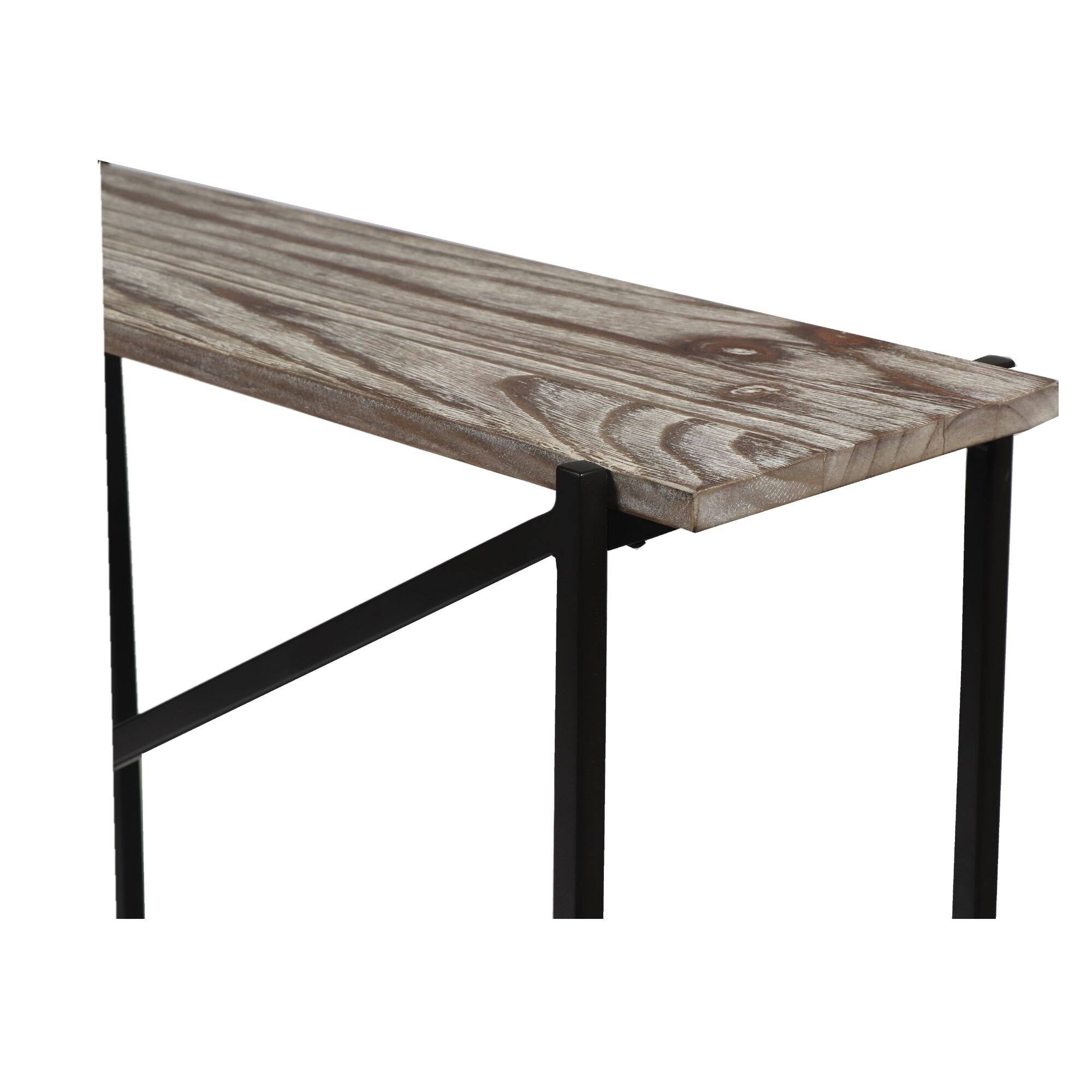 Gray Washed Solid Pine Console Table M35953