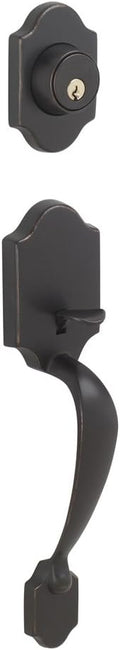 Satin Nickel Exterior Handleset with Deadbolt Pack of 2 K5106