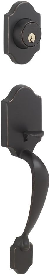 Satin Nickel Exterior Handleset with Deadbolt Pack of 2 K5106