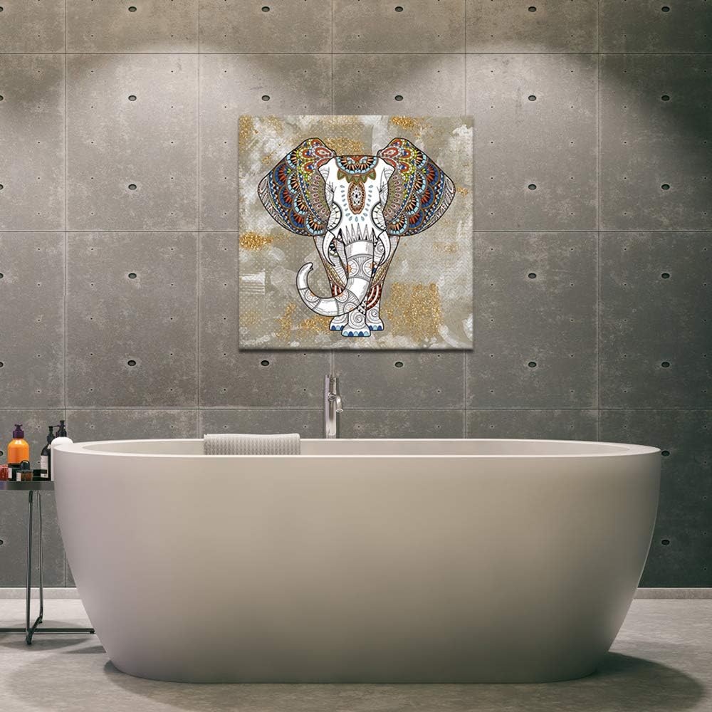 Elephant Canvas Wall Art Framed Painting Prints H59221