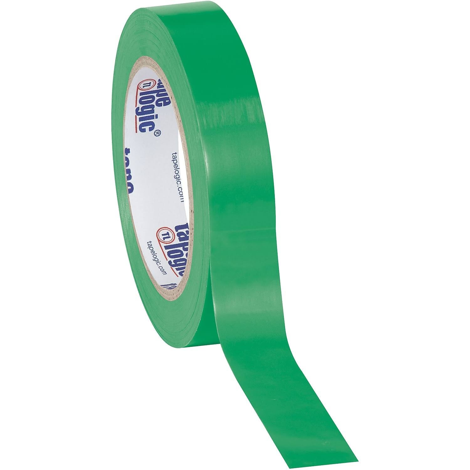 Green Solid Vinyl Safety Tape, 1x22 x 36 yds., 48/Case V203
