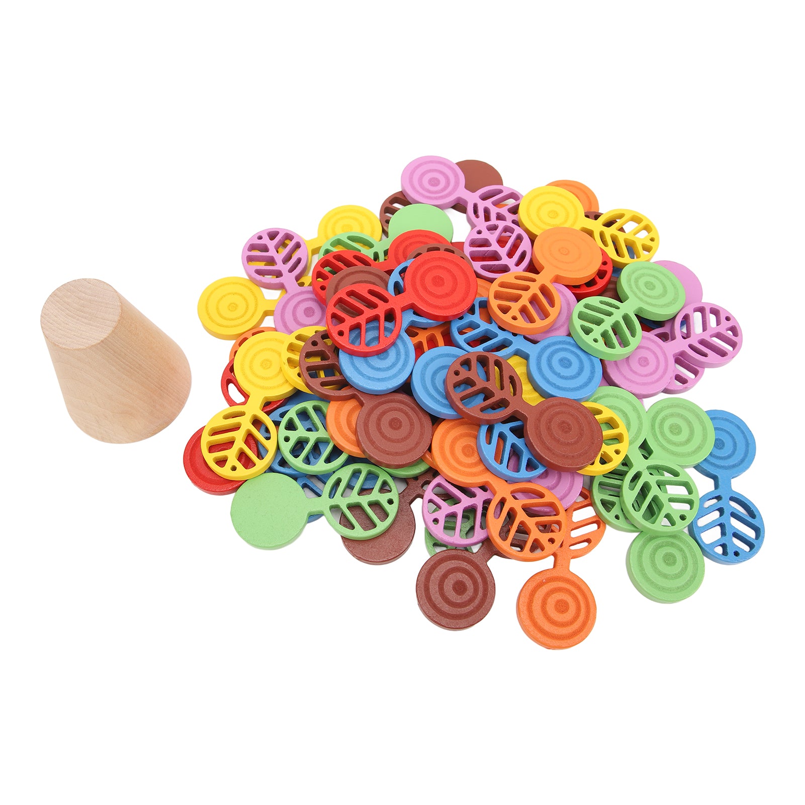 Stacking Colorful Tree Wooden Balance Game Building Block Toy A870997