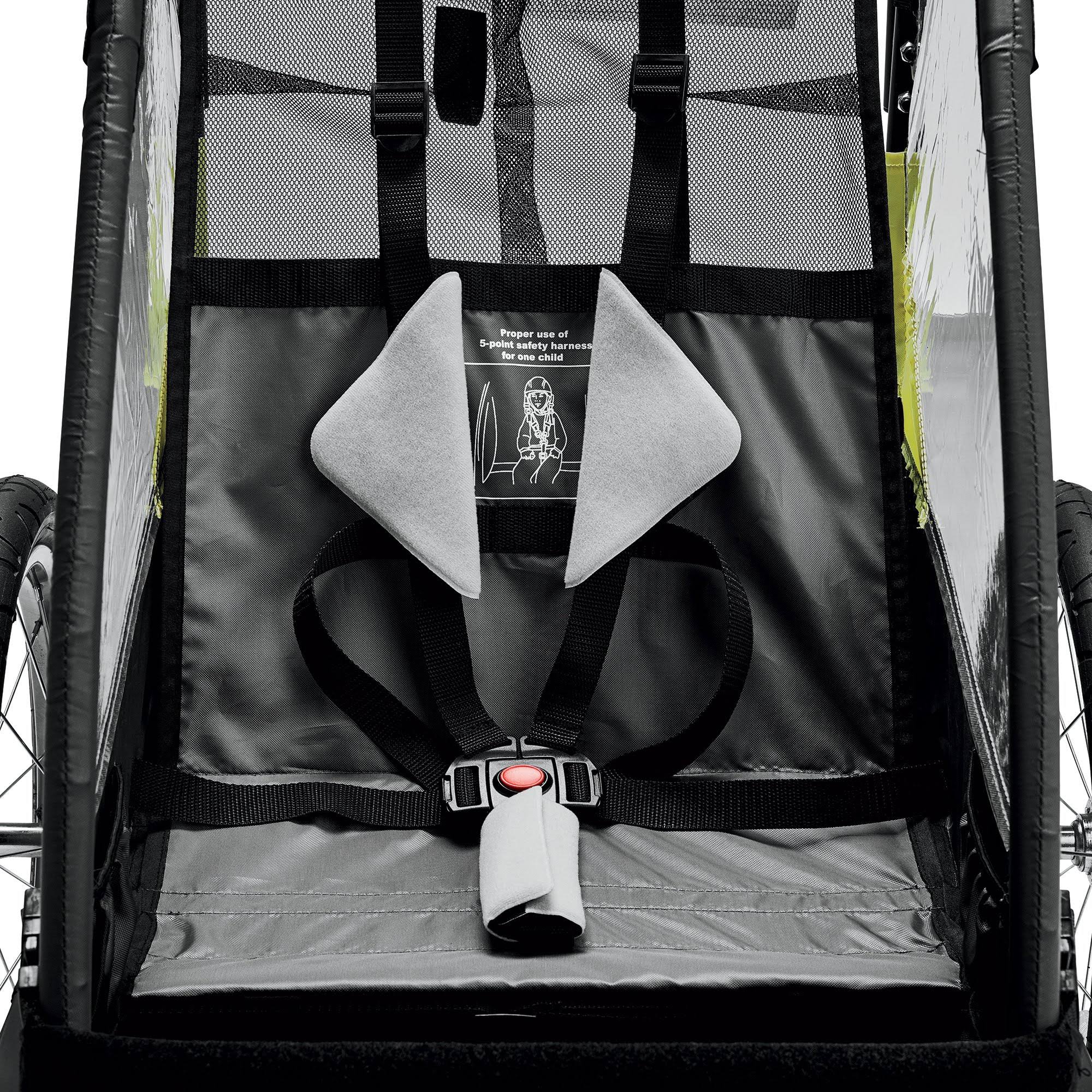 2-Child Bicycle Trailer and Stroller, Orange M477265