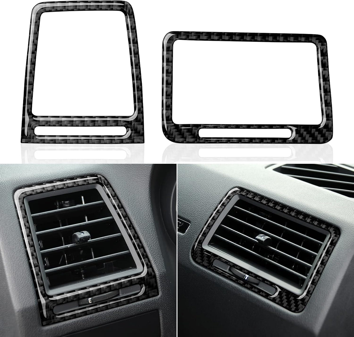 Carbon Fiber Headlight Switch Trim Sticker Decal V5894