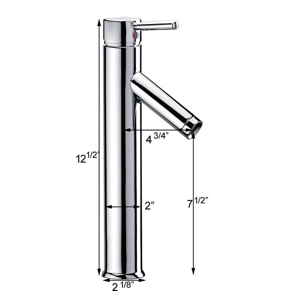 Oval Transparent Brown Tempered Glass Bathroom Vessel Sink with Chrome Finish Faucet T5895