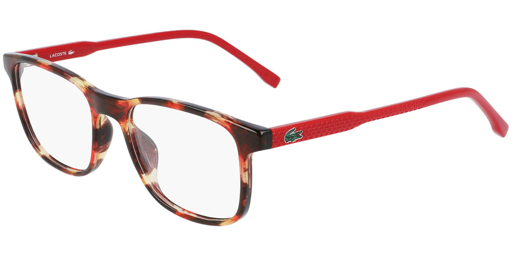 Havana/Red Full Rim Rectangle Eyeglasses H376398
