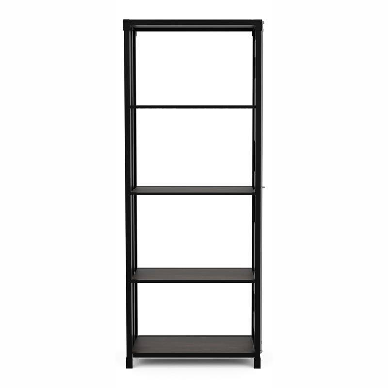 Sand Black Metal 4-Shelf Bookcase D44872