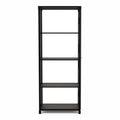Sand Black Metal 4-Shelf Bookcase D44872