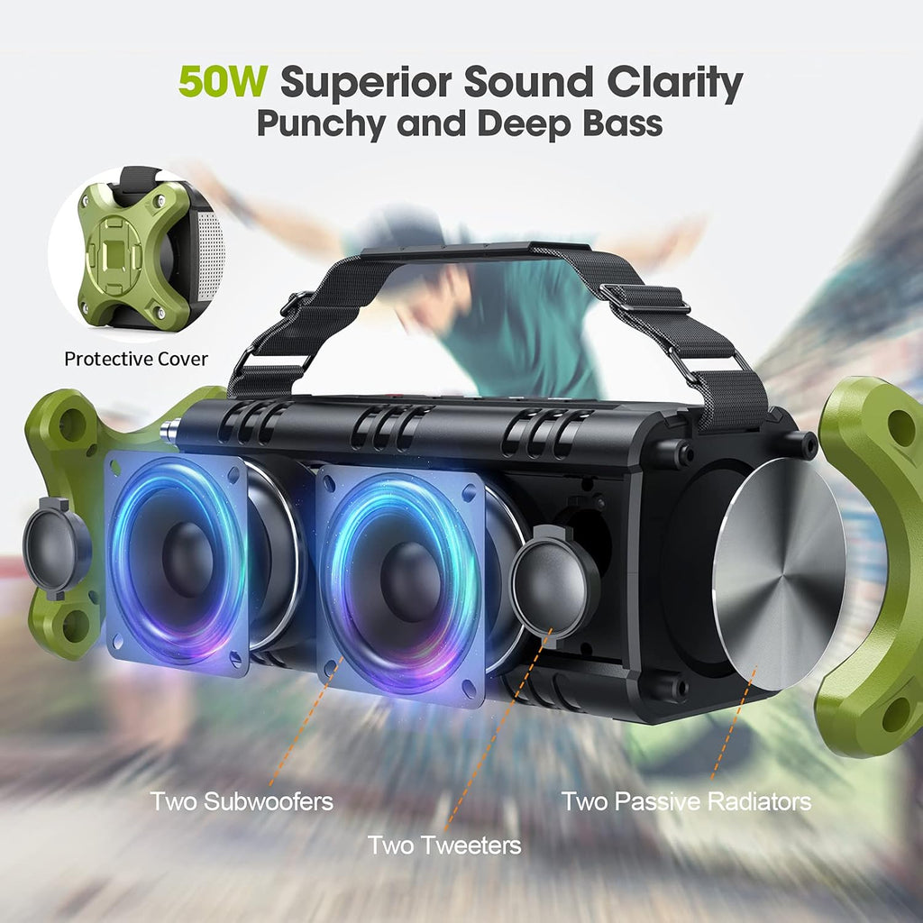 Portable Bluetooth Speaker with HD Stereo Sound F989