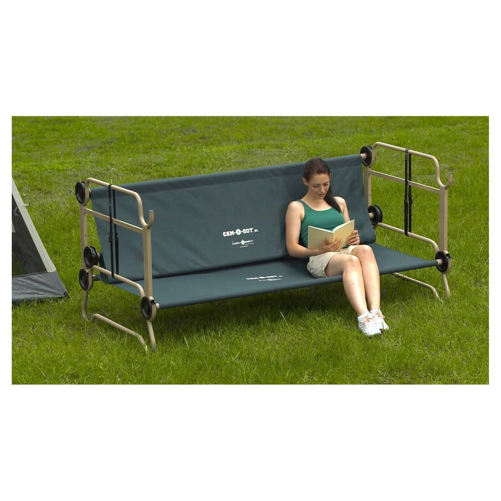 CamOBunk Large with 2 Organizers Cabinets - Green - Camping P6997