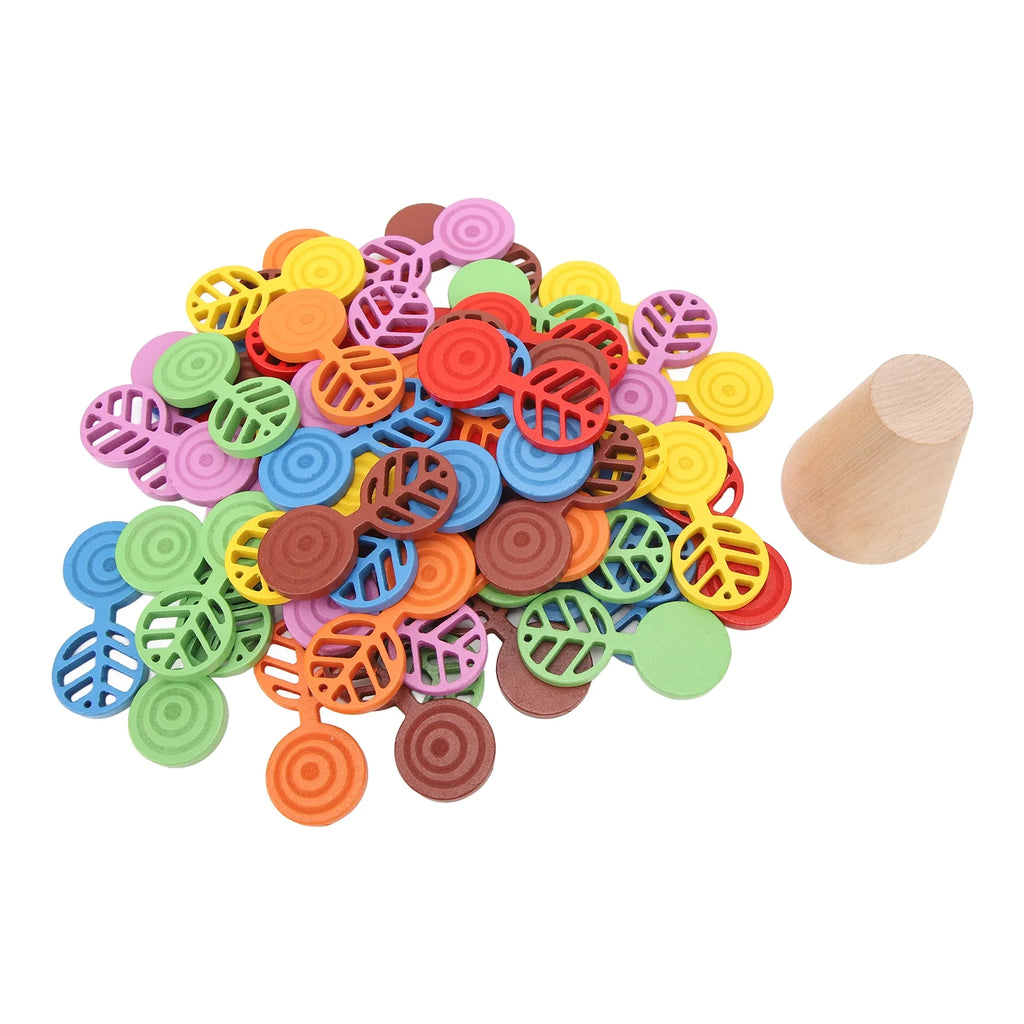 Stacking Colorful Tree Wooden Balance Game Building Block Toy A870997