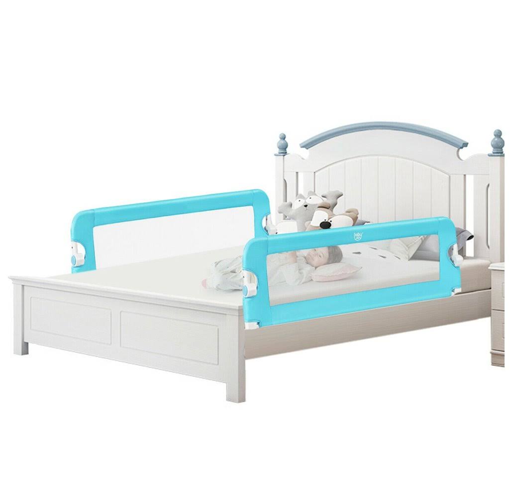 Blue Breathable Baby Swing Bed Rail Guard U35642