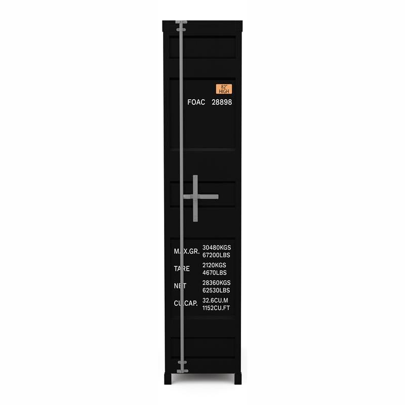 Sand Black Metal 4-Shelf Bookcase D44872