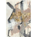 Beige Acrylic Painting Print on Wrapped Canvas A1609