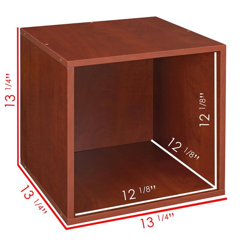Cherry/Blue 3 Full Cubes/6 Half Cubes Storage Set with Foldable Storage Bins A929899
