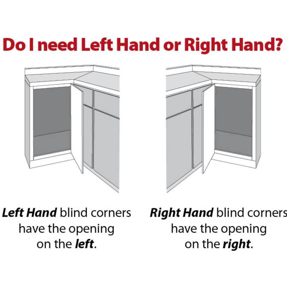 18 in. Blind Corner Swing Out Left Handed Unit V190