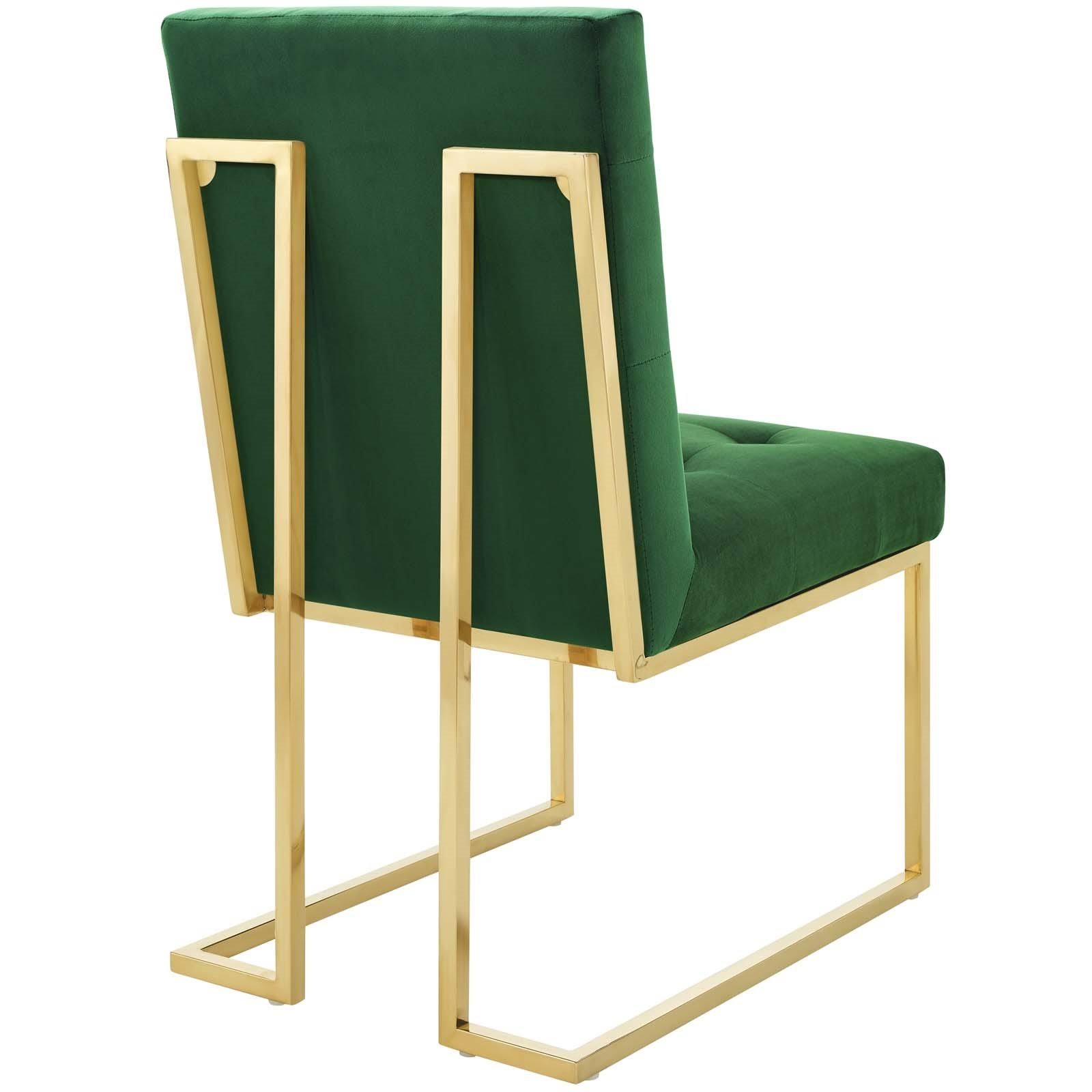 Gold Dusty Rose Performance Velvet Dining Chair W33900