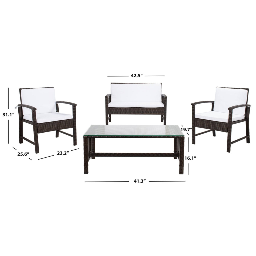 Brown / White Living Set T75386