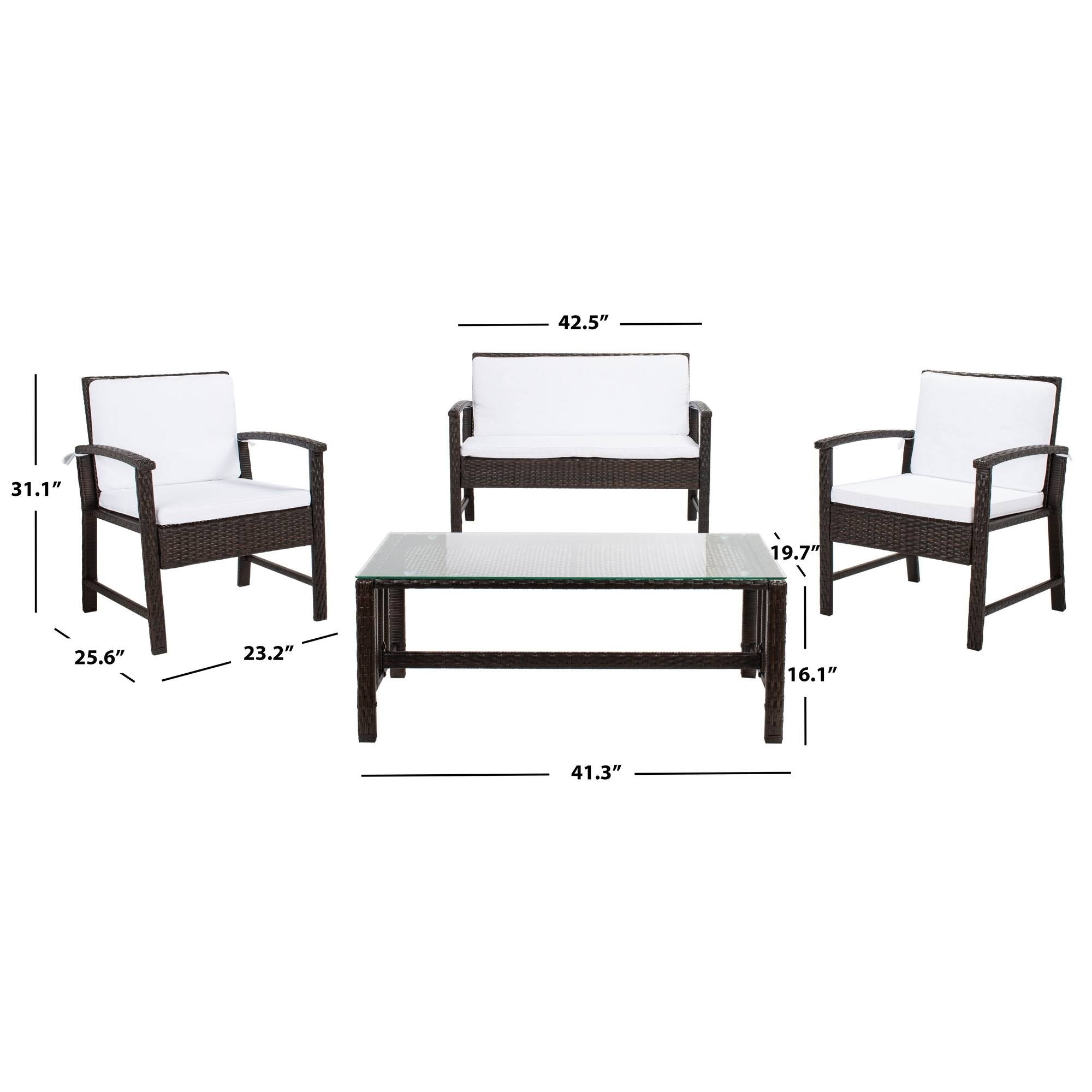 Brown / White Living Set T75386