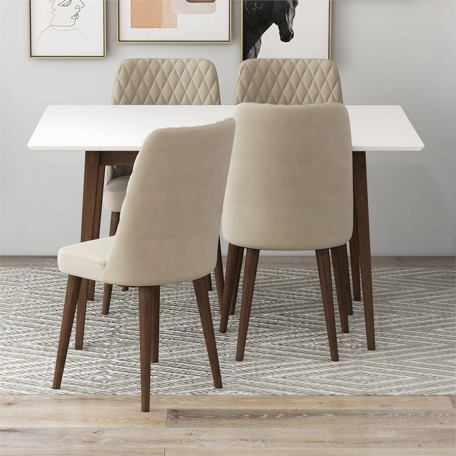Mid Century Modern Kitchen Table and Chairs for 4 B85827
