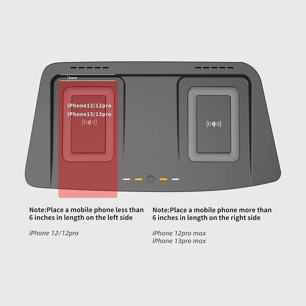 Wireless Charger for Toyota Highlander 2014-2019 with Dual Charging O567452