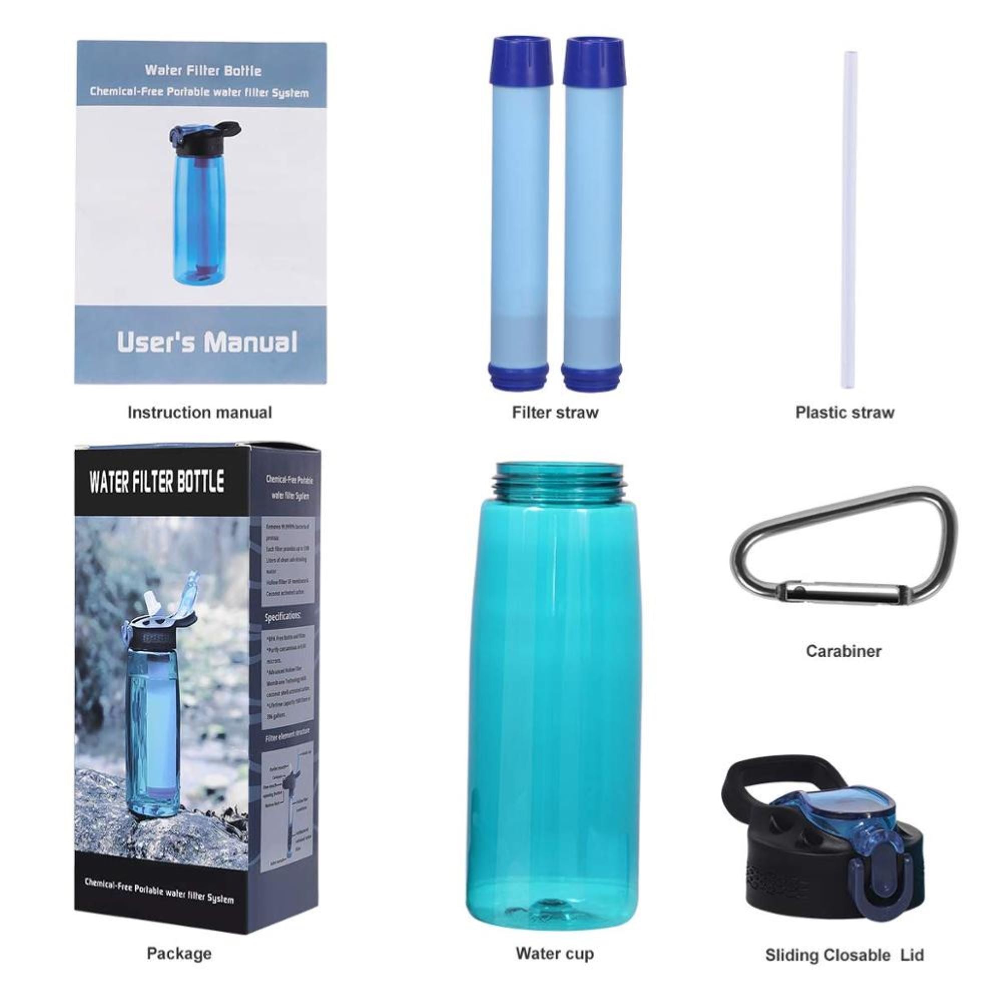 Black Filtered Water Cup E653