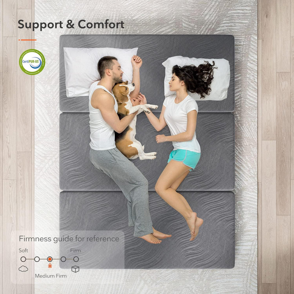 Folding Mattress Twin XL Size 4-Inch with Carry Bag O3831