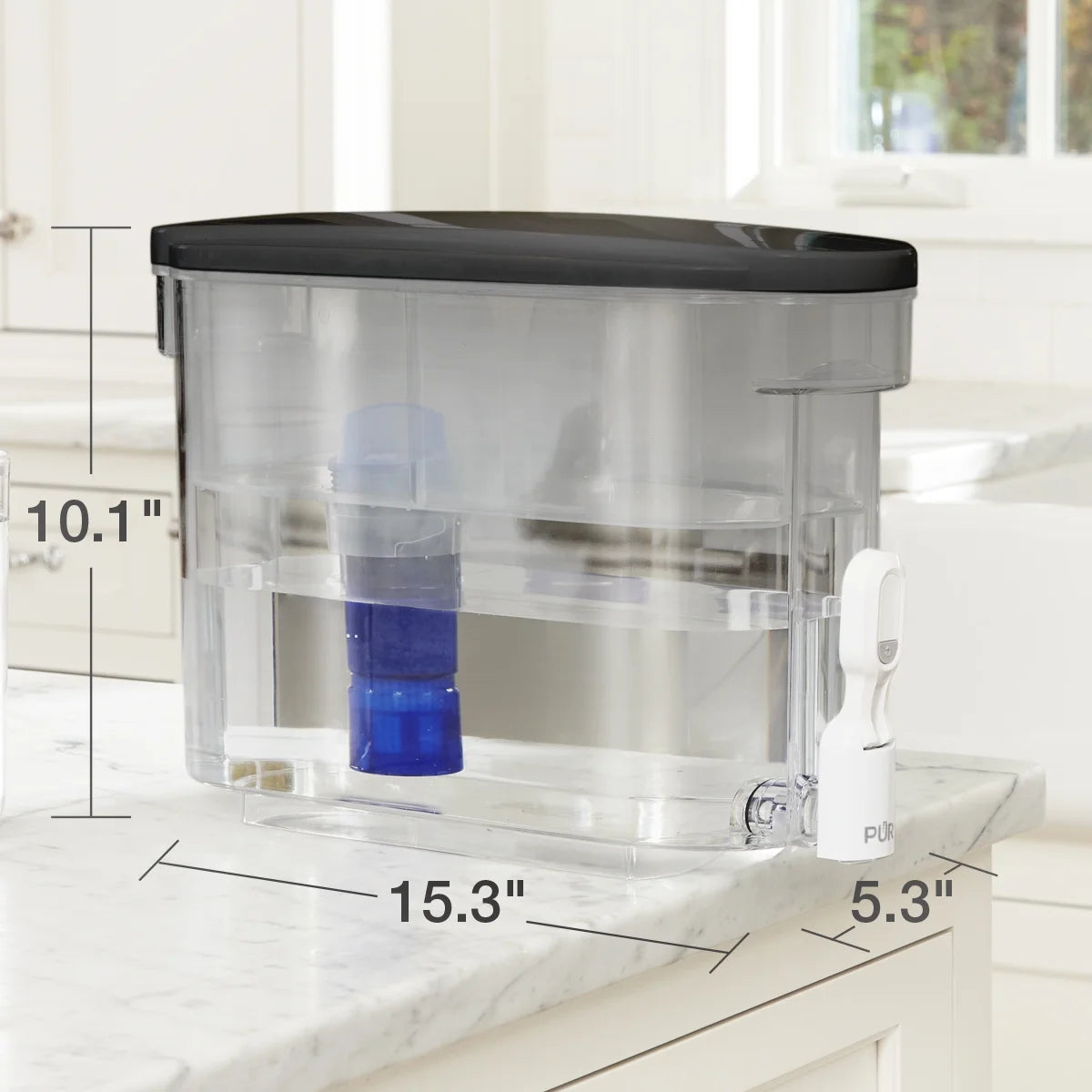 30-Cup Water Filter Dispenser System, Smoke K391