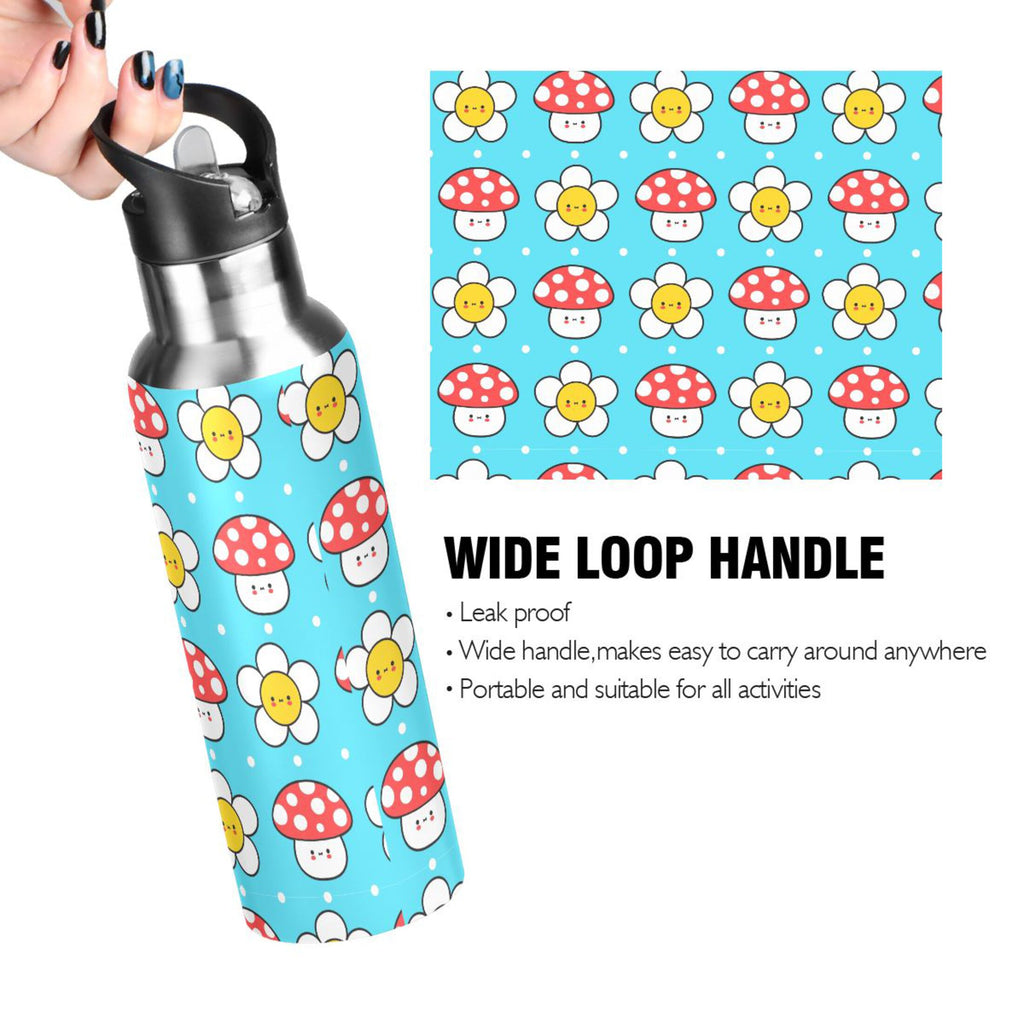 Stainless Steel Vacuum Insulated Water Bottle with Straw Lid, 20 OZ M22228