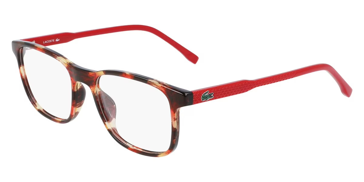 Havana/Red Full Rim Rectangle Eyeglasses H376398