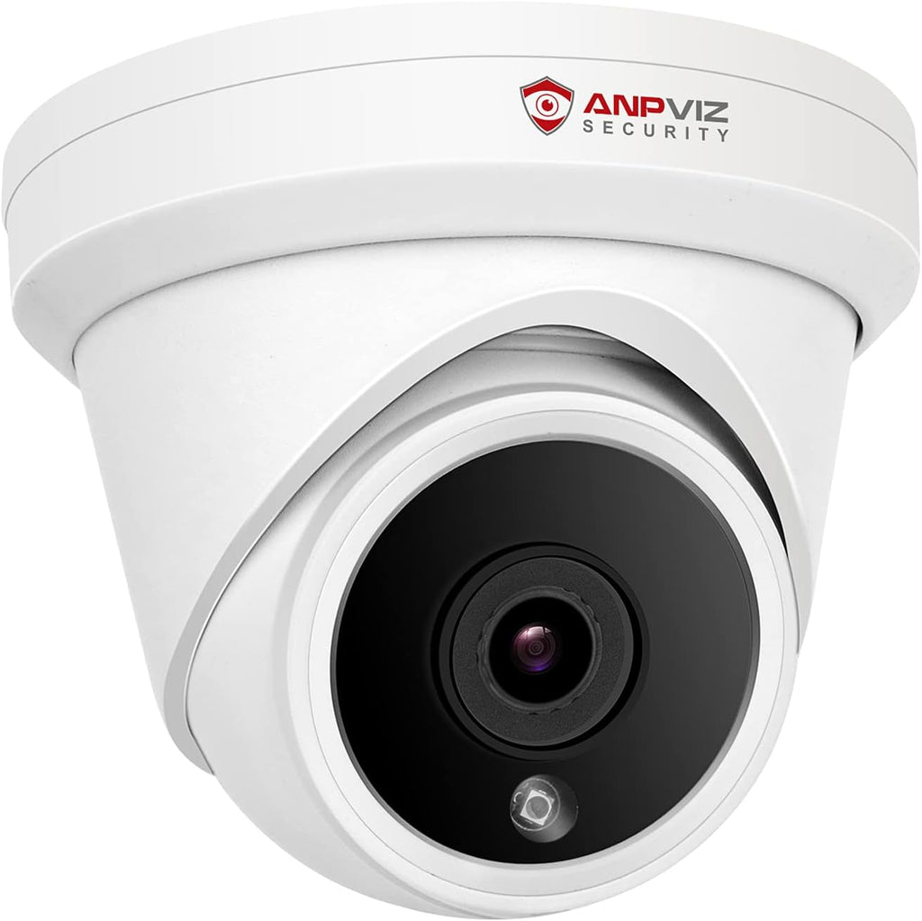 5MP IP PoE Dome Security Camera with Mic/Audio, Turret Camera Outdoor, IP66 Weatherproof, 98ft Night Vision Wide Angle 2.8mm X597