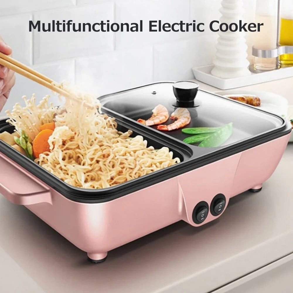 2L Electric Grill Pan Barbecue One Pot 1200W A215693