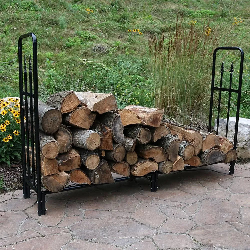 Decorative Firewood Log Rack with Cover O656543