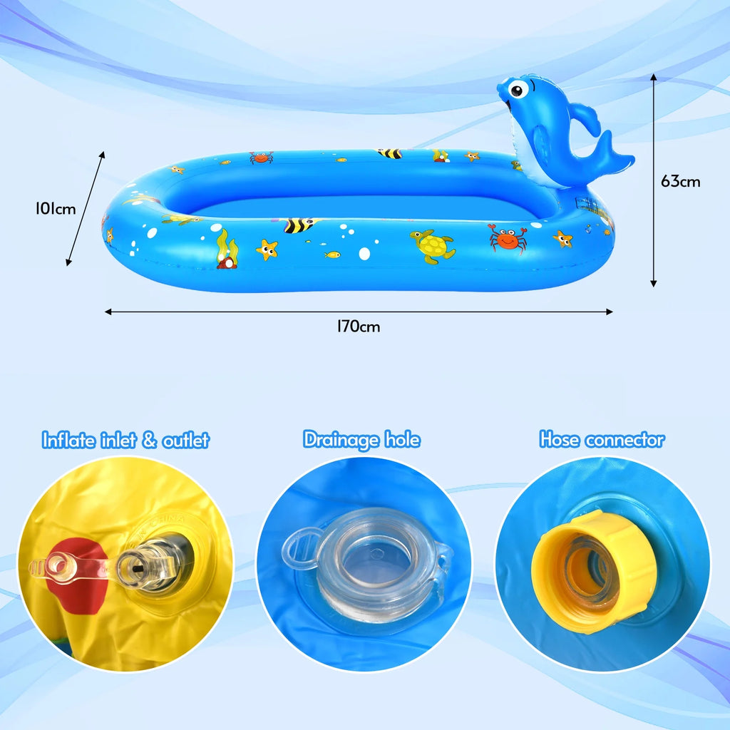 Inflatable Sprinkler Pool 170 * 101cm O297321