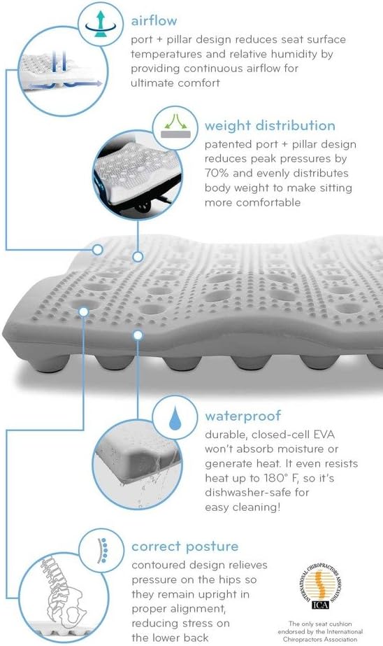 Ergonomic Seat Cushion with Removable Cover K87304