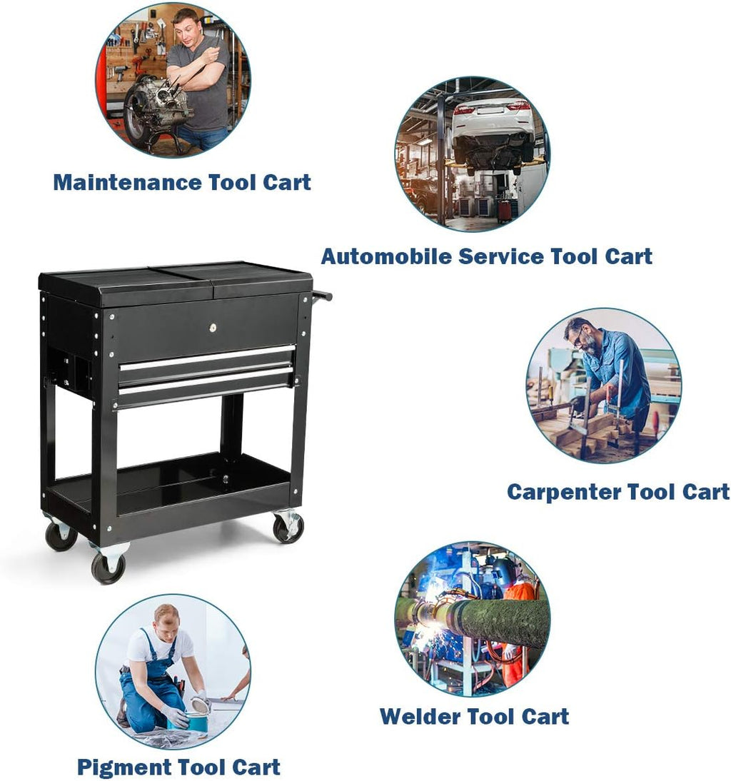 Heavy Duty Steel Rolling Tool Box with Storage Drawers U56715