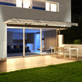 Ivory Motorized Retractable Patio Awning C63682