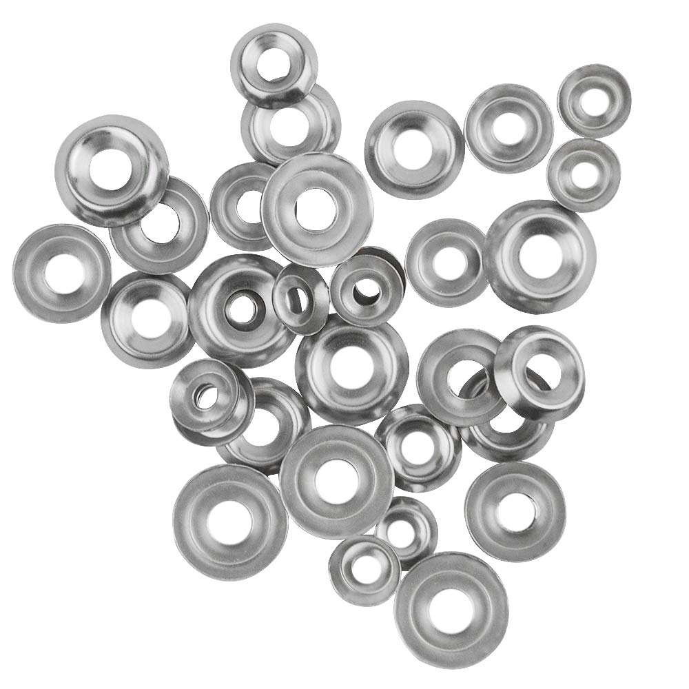 180Pcs 4Kinds 304 Stainless Steel Cup Countersunk Washer Assortment Kit U496