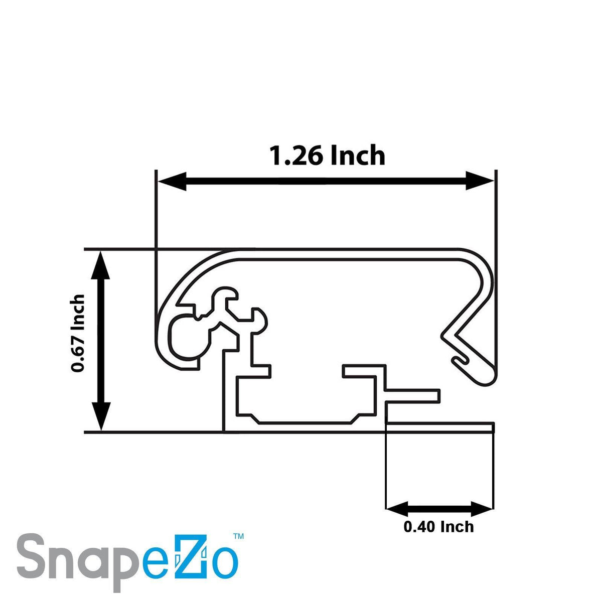 Black SnapeZo Snap Frame B6752